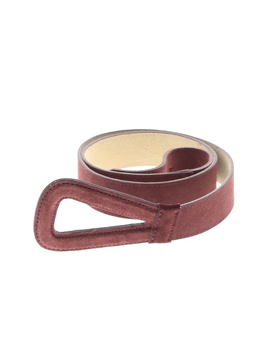 Coldwater Creek Accessories - Coldwater Creek Burgundy Suede Belt Sz M D-Ring Buckle